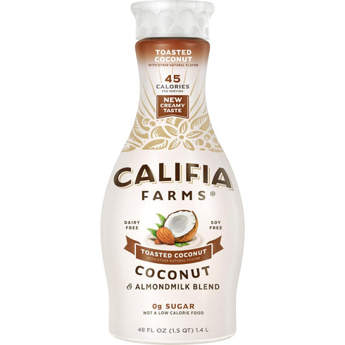 Califia Farms - Toasted Coconut Almond Milk, 48 Oz, Dairy Free, Plant