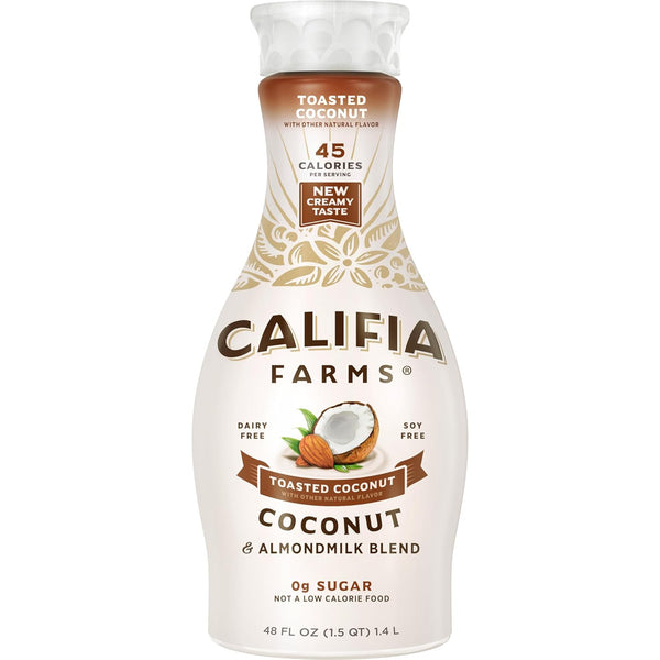 Califia Farms - Toasted Coconut Almond Milk, 48 Oz, Dairy Free, Plant