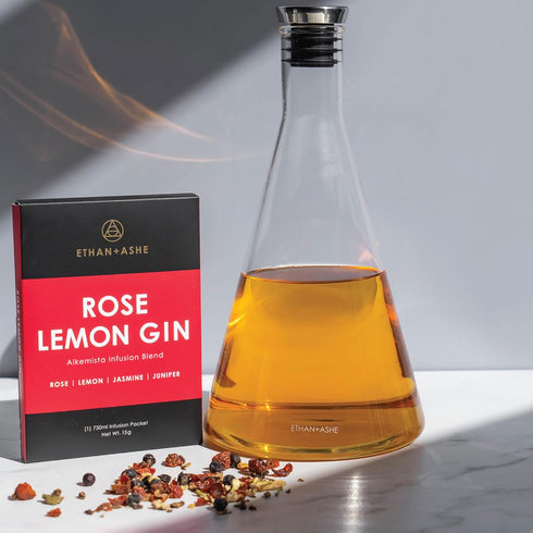 Ethan + Ashe ROSE LEMON GIN Infusion Blend Alcohol
