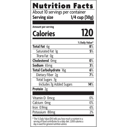 10.6 oz (Pack 6), Love Crunch Organic Dark Chocolate & Hazelnut Butter Granola, of Non-GMO, Fair Trade, by Nature's