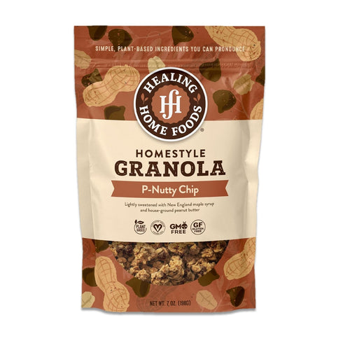Healing Home Foods P-Nutty Chip, Gluten Free Granola Mix with Peanut Butter & Chocolate Chips