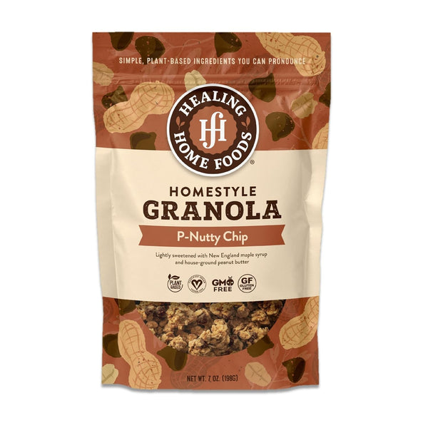 Healing Home Foods P-Nutty Chip, Gluten Free Granola Mix with Peanut Butter & Chocolate Chips