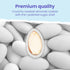 (2 lb) Cambie Jordan Almonds | Bright White Candy Almond | Premium Roasted Almonds with a Sweet Sugar Coating |