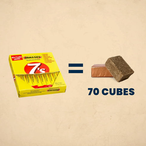 10 7 Pack (70 Massel Beef Style Bouillon Cubes | x Cubes) | Plant Based Broth & Soup Base | Low FODMAP, Gluten & Dairy