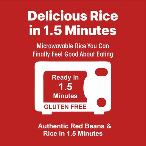 8.8 oz Pack 6, 1.5 Eat Regal Gourmet Red Beans and Rice, Non-GMO, BPA-Free, Pouches, of Minutes Microwave
