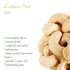 Whole Cashew Organic Nut - Unroasted and Unsalted - Organic Cashews Unsalted Cashew Unroasted Nuts