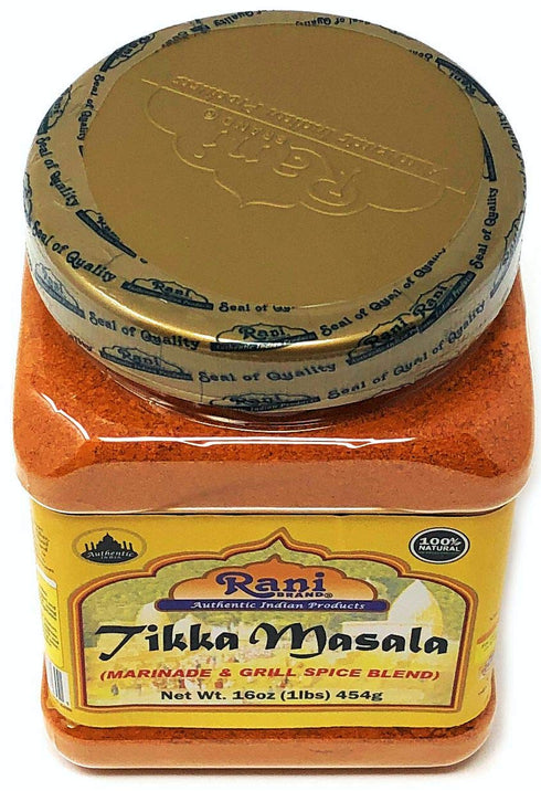 Rani Tikka Masala Indian 7-Spice Blend, 16oz PET Jar, All Natural, Salt-Free, Vegan, Gluten Friendly