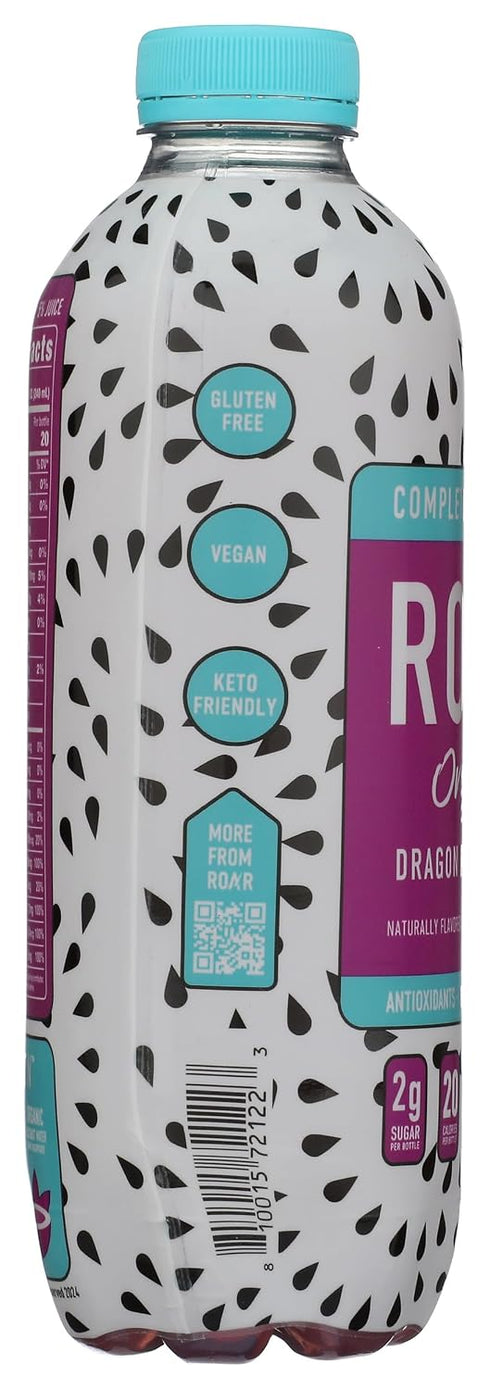 18 Oz Roar, Organic Drink Hydration Dragon Fruit Punch, Fl