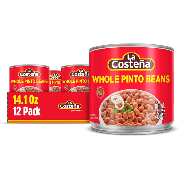 La Costea Whole Pinto Beans - Ready-to-Eat Canned Pinto Beans for Mexican