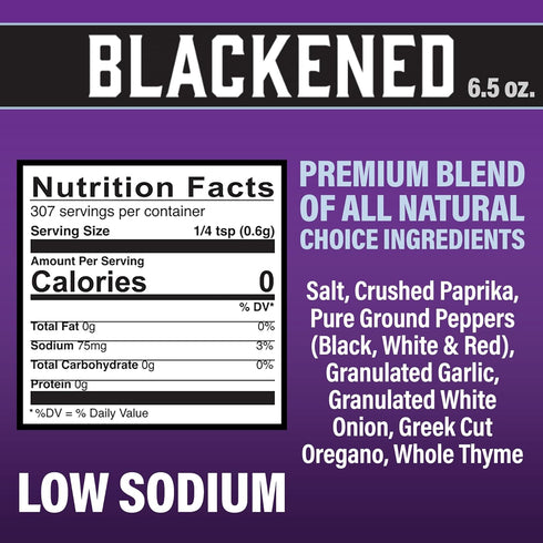 6.5 OZ (Pack 3) Cajun Choice Blackened Seasoning of - Use for Grilling or Cooking Fish, Chicken, Pork, Steak