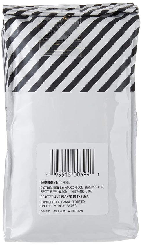 Amazon Fresh 12 (Pack 3) Colombia Whole Bean Coffee, Medium Roast, Ounce