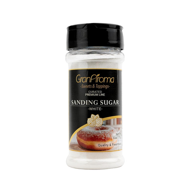 GranAroma White Sanding Sugar, Decorative & Delicious, Cookies, Sweets, and More (6