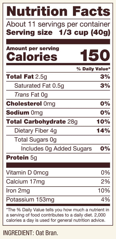 16-ounce Bob's Red Mill Gluten Free Oat Bran