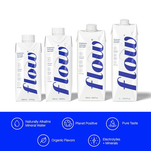 100% Alkaline,1L (Pack 6) Flow Alkaline Spring Water, Naturally