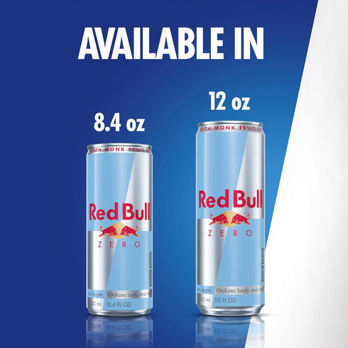 12 oz., 114mg Pack 4 Red Bull Zero Energy Drink, fl. with Caffeine, Taurine & B Vitamins, of cans