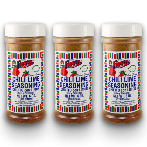 Bolner's Fiesta Mexican Seasonings & Spices 4.5oz - 7oz (Pack of 3) Choose Flavor Below (Chili Lime Seasoning 6oz)