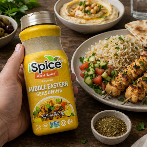 22.36 oz iSpice Blend | Middle Eastern Seasoning | | Mixed Spice & Seasoning | Bulk Size | Halal | Kosher (Middle