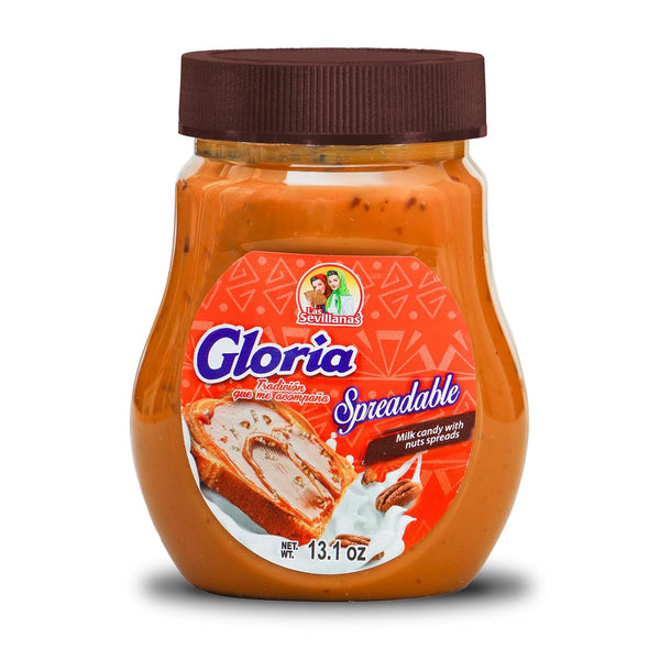 Gloria Spreadable Dulce de Leche Milk Candy with Nuts Arequipe, Caramel Sauce