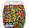 Generic Milk Chocolate Candy with Colorful Shell Coating in Resealable Storage Jar, Bulk
