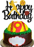 Softball Cake Topper, Baseball Cake Topper for Girl Boy Birthday Party, Girl's Softball Pitcher Cake Decor