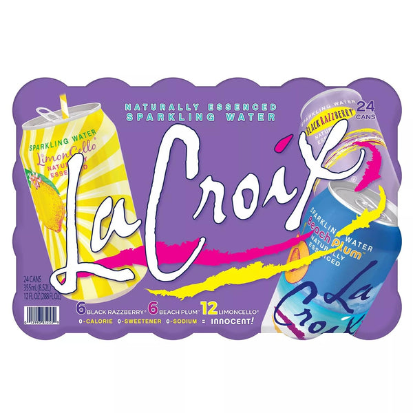La Croix LaCroix Sparkling Water Variety Pack, 12 Fluid Ounce (Pack of 24)