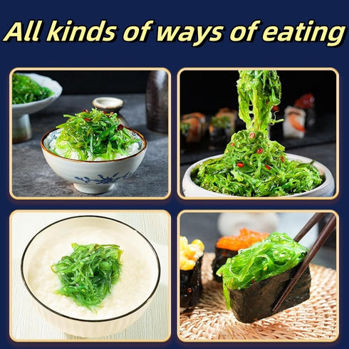 GXXDMZAQ Pack (3 Packs) Premium Japanese Seaweed Salad Mix - Authentic Sesame Seasoned Variety | Gluten-Free Topping