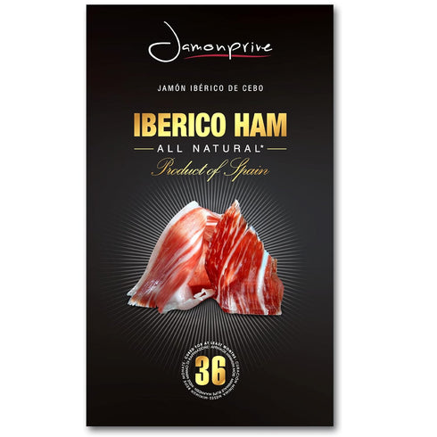 Spanish Iberico Ham Sliced (2oz) Jamonprive - Spanish Jamon Iberico Grass-fed (Pata