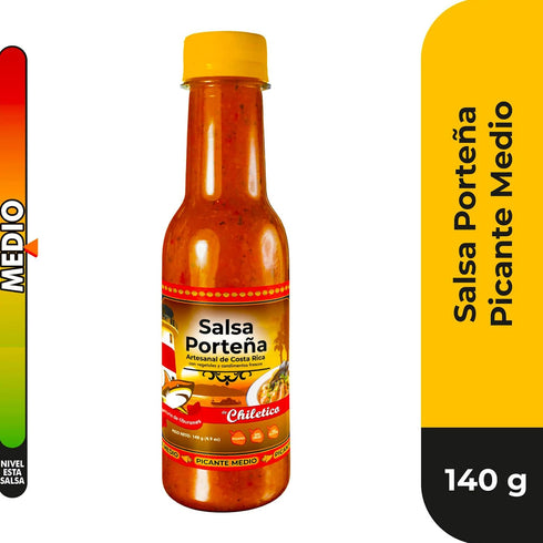 (2 2 4.9 oz 19.6 oz 4-Pack Chiletico Caribbean & Pacific Artisan Hot Sauce Combo Caribea Hot + Portea) Authentic Costa