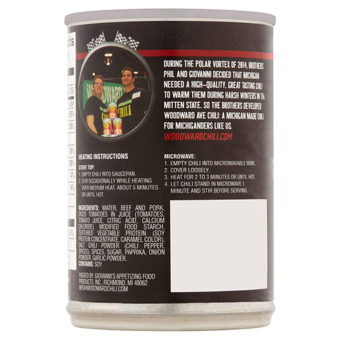 WOODWARD AVE. 10.5 Oz (Pack 2) Woodward Ave Hot Dog Chili No Beans, of | Michigan Style | Made in Michigan