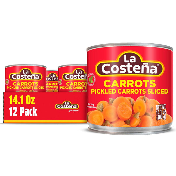 La Costea Sliced Pickled Carrots with Pickled Jalapenos - Sliced Carrots with