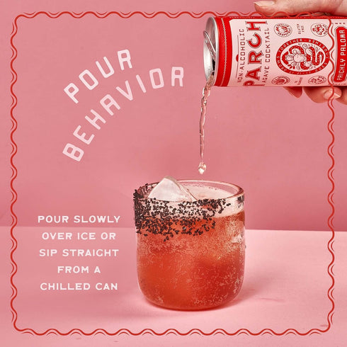 Pack, (8.4 oz 8 pack) PARCH Desert Margarita + Prickly Paloma Variety Ready to Drink Non Alcoholic Agave Cocktail