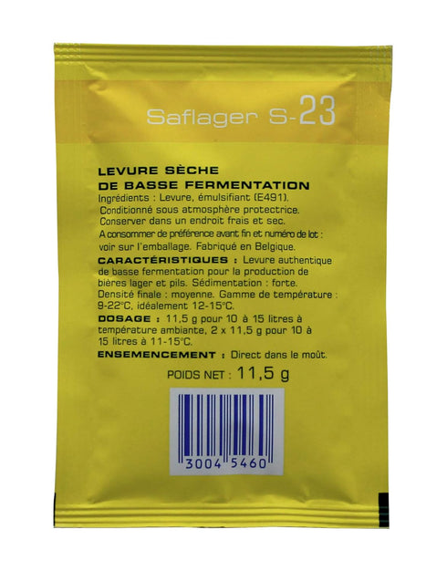 TG-HUL9-CIDK Saflager S-23 Dry Yeast - 11.5g