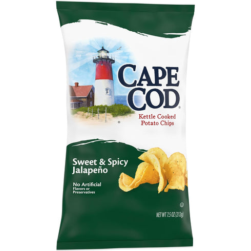 7.5 Oz Cape Cod Sweet & Spicy Jalapeno Chips, Bag