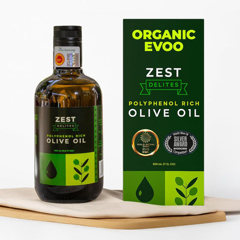 Polyphenol Rich Olive Oil Extra Virgin by Zest Delites, Up To 770