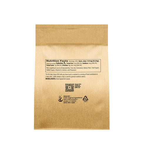 Dried Spearmint Leaves (4 oz), Fresh Flavor Loose Leaf Tea Additive for Cool & Refreshing Tea