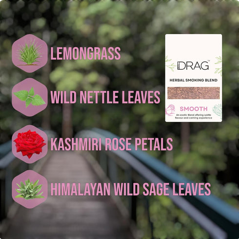 Herbal Smoking Blend - Drag, Exotic Flowers and Herbs, 10grams (0.35oz)