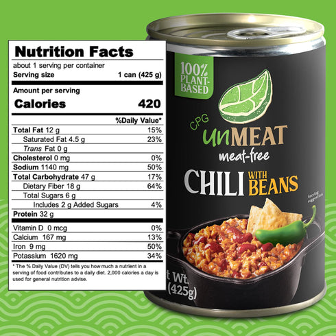 12 pack unMEAT Plant Based Meat | Easy to Prepare Plant Based Protein | Vegan Meat with Less Calories, Chili