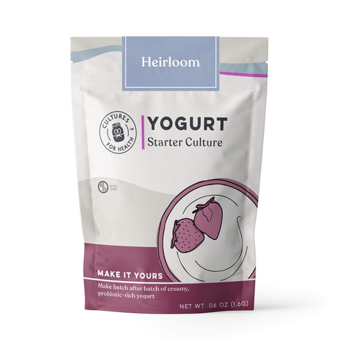 Cultures for Health Heirloom Yogurt Starter Culture | 3 Packets Scandinavian Yogurt