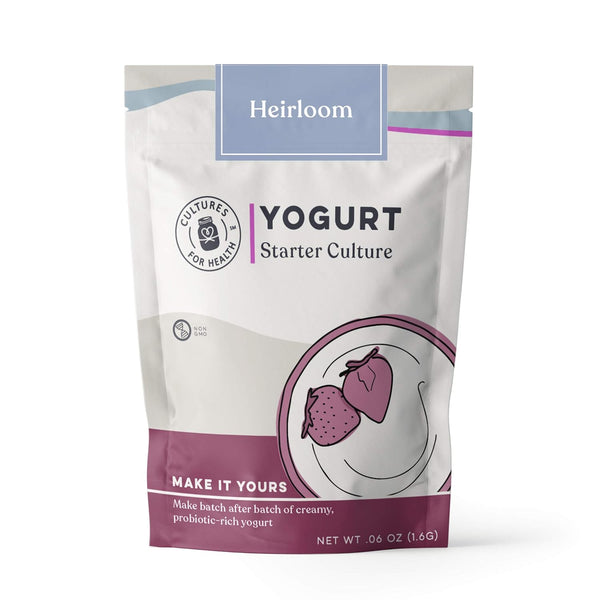Cultures for Health Heirloom Yogurt Starter Culture | 3 Packets Scandinavian Yogurt