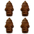 2oz 8 Pack Milk Chocolate Peanut Butter Santa - Holiday Candy - Creamy Milk Chocolate Filled with Smooth Peanut Butter