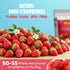 Luxsavia 3.52OZ/100g 50-55 Premium Whole Freeze Dried Strawberries per bag,Whole Big Natural Dried Strawberries No
