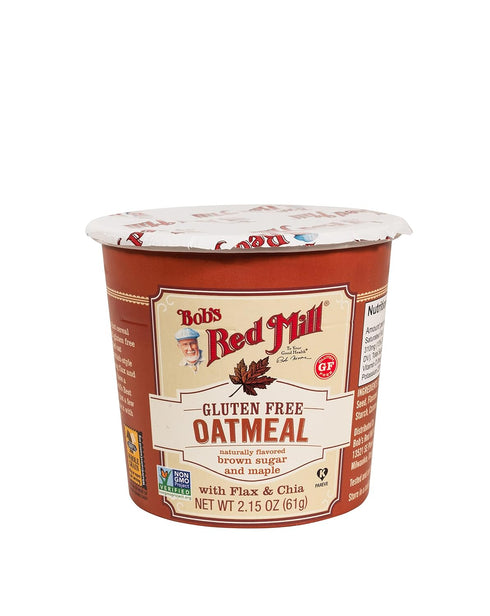 Bob's Red Mill GF Oatmeal Cup, Maple & Brown Sugar, 2.15 Ounce