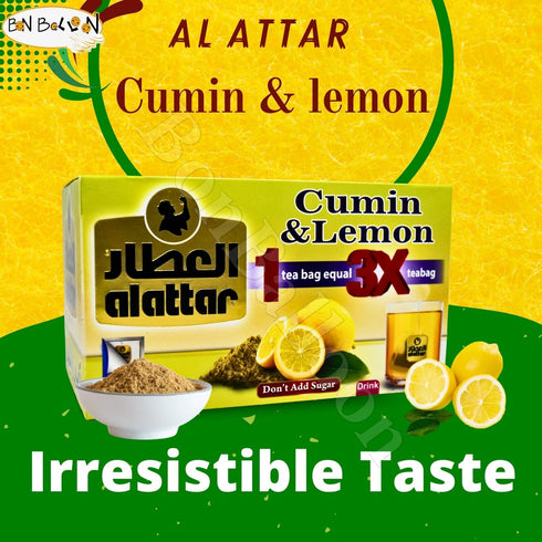Generic (12 AlAttar Natural Drink Herbal Cumin & Lemon Tea Herbals Herb Herbs No Caffeine No Additives No Artificial
