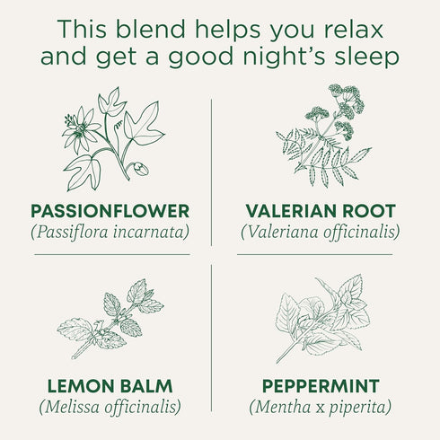 48 Traditional Medicinals Organic Nighty Night Extra Tea With Valerian Root for Relaxation, Tea Bags