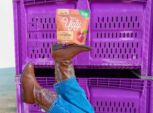 3 oz, Pack 3 Hello! Im Ugly Dried and Sliced Nectarines No Sugar Added, Naturally Sweet Dried Fruit Snacks, Healthy