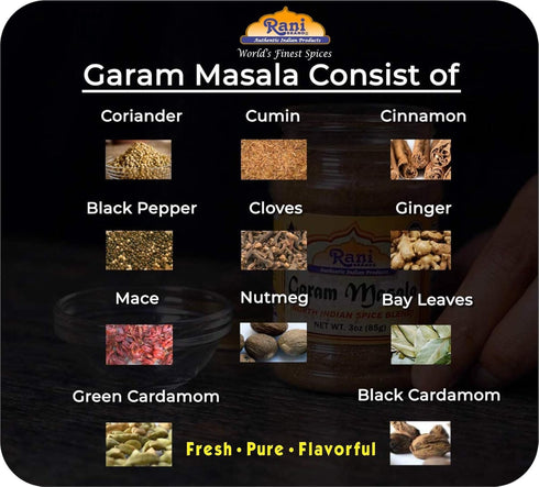 Rani Garam Masala Indian Whole Spices Blend, 14oz (400g) - All Natural, Vegan, Gluten Friendly