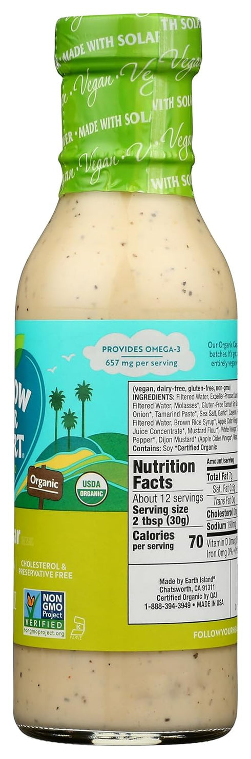 Follow Your Heart 12 Oz , Dressing Caesar Vegan Gluten-Free Organic, Fl