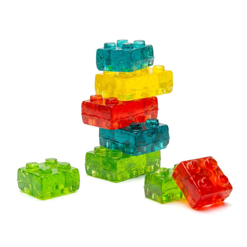 3D Gummy 5 Gummies 3D NY Spice Shop Building Blocks Candy - Pound Sweet and Tasty Brick Shaped - Colorful Fruit
