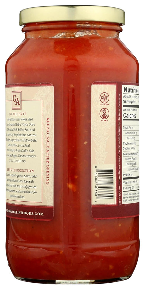 Gino Angelini Savory Bacon Pasta Sauce - Flavorful Italian Sauce