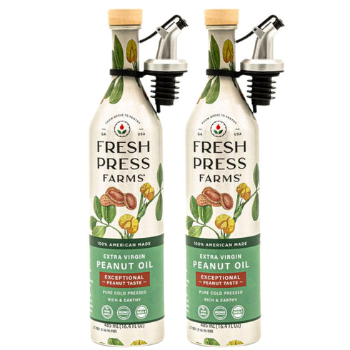 Fresh Press Farms Cold Pressed Extra Virgin Peanut Oil with Fresh Peanut